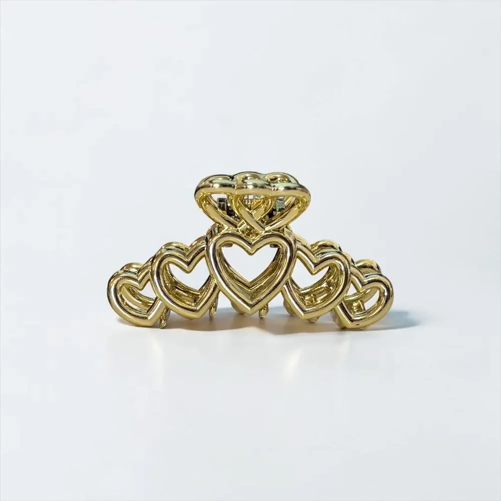 Gold Heart Hair Clip
